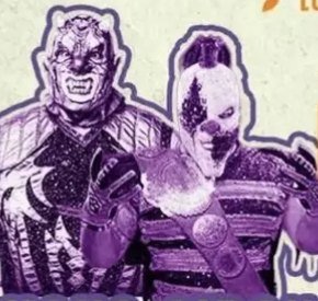 Dave The Clown y Murder Clown de Los Psycho Circus en el cartel
