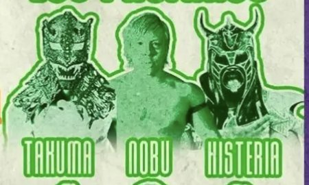 Takuma, Nobu e Histeria en el cartel