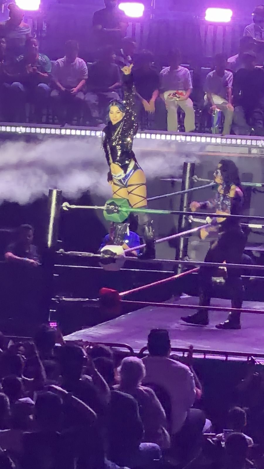 Luchadora en el ring de la Lucha Libre AAA